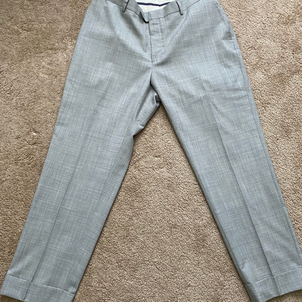 Suitsupply Light Gray Cuffed Men’s Pants 33x28